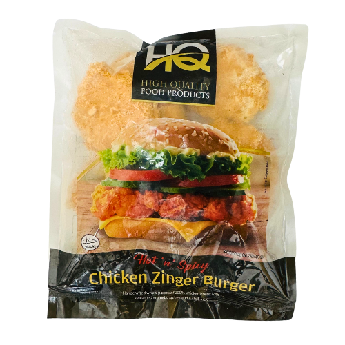 HQ Frozen Chicken Zinger Burger 700g