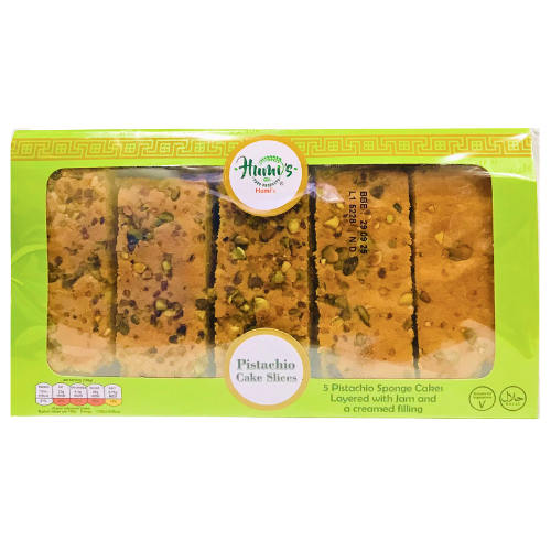 Humi's Pistachio Cake Slices
