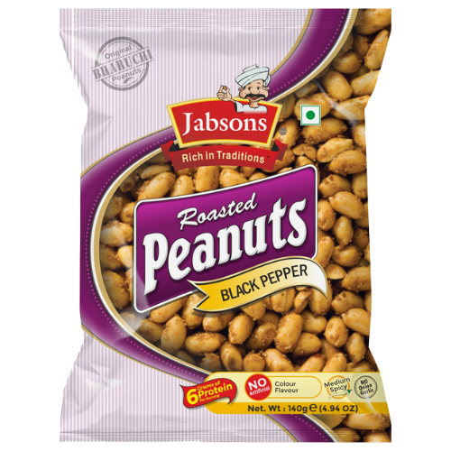 Jabsons Roasted Black Pepper Peanuts 140g
