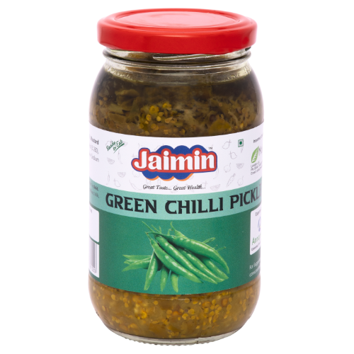 Jaimin Green Chilli Pickle 400g