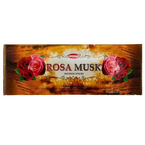 Krishan Rosa Musk Incense Sticks 6 Pac x 20 Sticks
