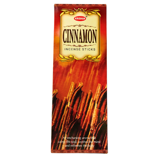 Krishna Cinnamon Incense Sticks 6 Pac x 20 Sticks