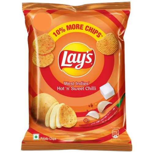 Lays Hot & Sweet Chilli Crinkle Cut Chips 50g