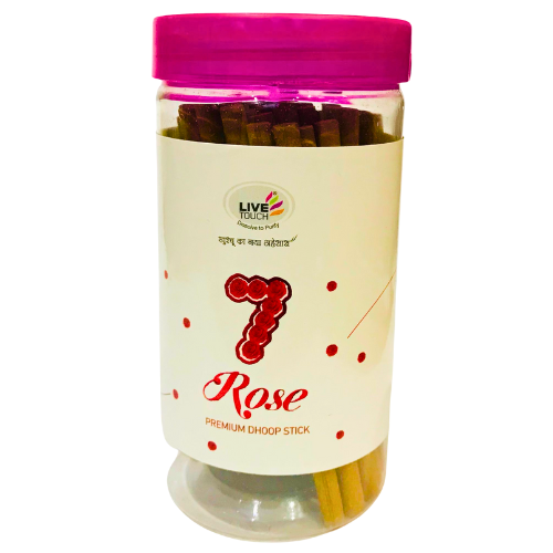 Live Touch 7 Rose Dhoop Sticks 100g