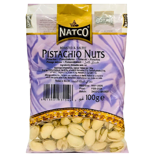 Natco Roasted & Salted Pistachio 100g
