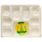 New 9 Compartment Meal Tray 25 pcs