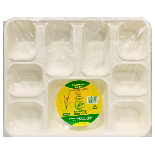 New 9 Compartment Meal Tray 25 pcs