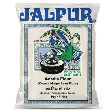 Jalpur Adadia Flour by Jalpur Flours — front view showing product label and branding, studio product photo on white background