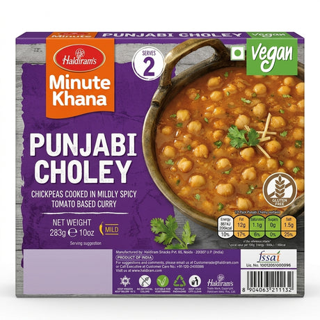 Haldirams Frozen Punjabi Choley by Haldirams Frozen — front view showing product label and branding, studio product photo on white background