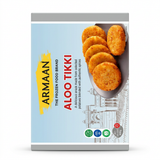 Armaan Frozen Aloo Tikki by Armaan Frozen — front view showing product label and branding, studio product photo on white background