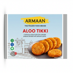 Armaan Frozen Aloo Tikki by Armaan Frozen — front view showing product label and branding, studio product photo on white background