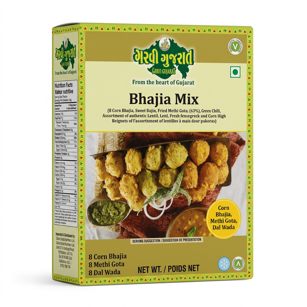 Garvi Gujarat Frozen Bhajia Mix by Garvi Gujarat Frozen — front view showing product label and branding, studio product photo on white background