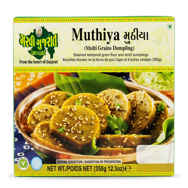 Garvi Gujarat Frozen Muthiya by Garvi Gujarat Frozen — front view showing product label and branding, studio product photo on white background
