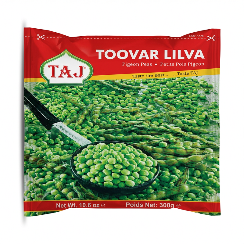 Taj Frozen Toor Lilva by Taj Frozen — front view showing product label and branding, studio product photo on white background