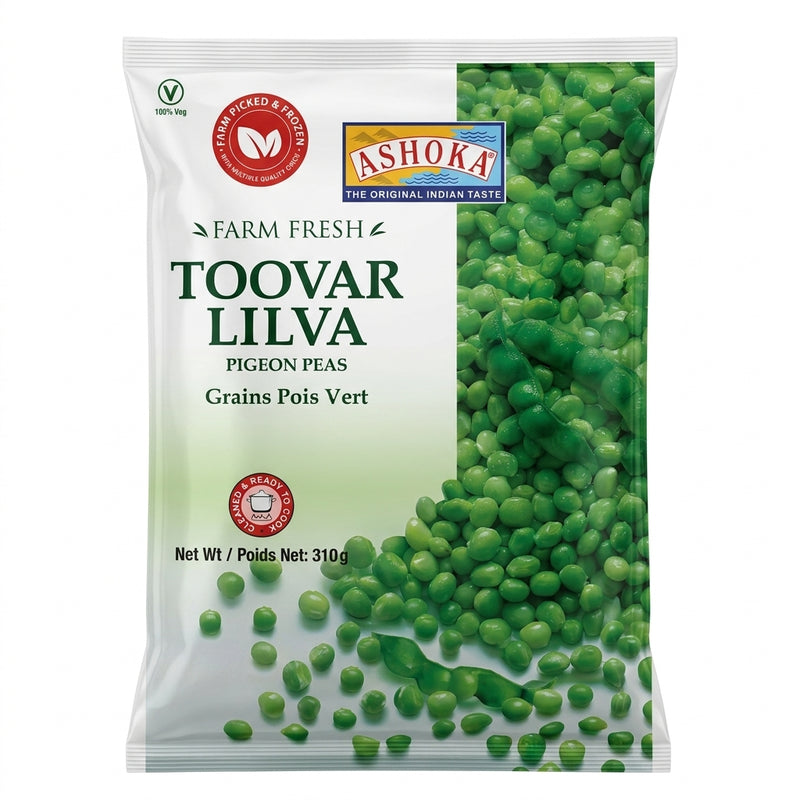 Ashoka Frozen Toor Lilva by Ashoka Frozen — front view showing product label and branding, studio product photo on white background