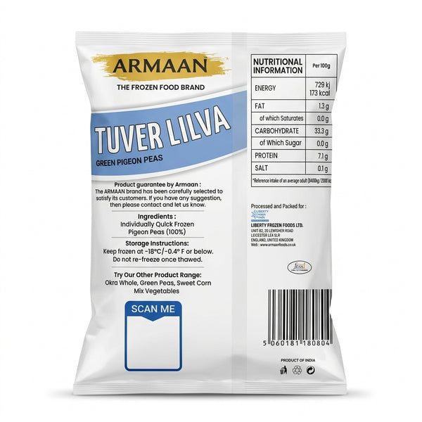 Armaan Frozen Toor Lilva by Armaan Frozen — front view showing product label and branding, studio product photo on white background