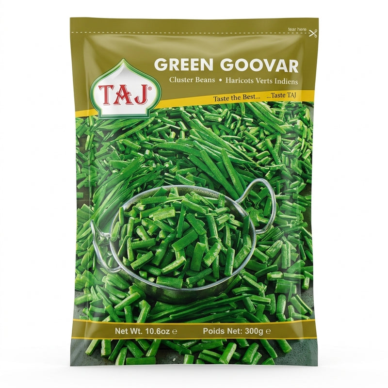 Taj Frozen Green Goovar by Taj Frozen — front view showing product label and branding, studio product photo on white background