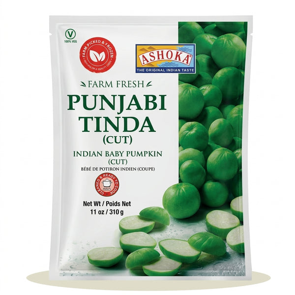 Ashoka Frozen Punjabi Cut Tinda by Ashoka Frozen — front view showing product label and branding, studio product photo on white background