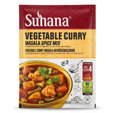 Suhana Vegetable Curry Masala Mix by Suhana Ground Spices — front view showing product label and branding, studio product photo on white background