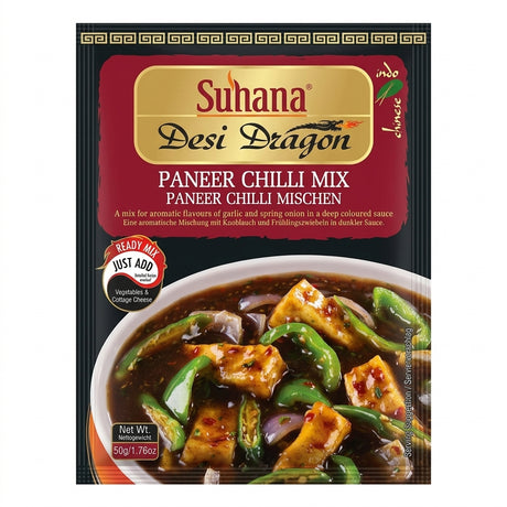 Suhana Paneer Chilli Masala by Suhana Ground Spices — front view showing product label and branding, studio product photo on white background