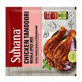 Suhana Chicken Tandoori Masala Mix by Suhana Ground Spices — front view showing product label and branding, studio product photo on white background