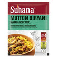Suhana Mutton Biryani Masala by Suhana Ground Spices — front view showing product label and branding, studio product photo on white background