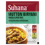 Suhana Mutton Biryani Masala by Suhana Ground Spices — front view showing product label and branding, studio product photo on white background