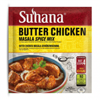 Suhana Butter Chicken Masala Mix by Suhana Ground Spices — front view showing product label and branding, studio product photo on white background