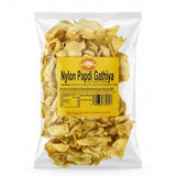 Jalram's Farsan Nylon Papdi Gathiya by Jalram's Farsan Indian Snacks — front view showing product label and branding, studio product photo on white background