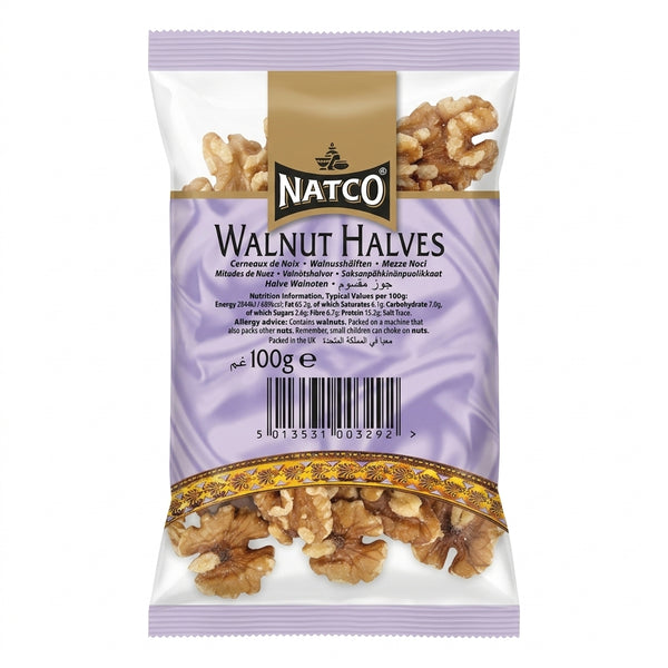 Natco Walnut Halves by Natco Dry Fruits & Nuts — front view showing product label and branding, studio product photo on white background