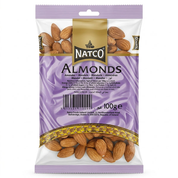 Natco Almonds by Natco Dry Fruits & Nuts — front view showing product label and branding, studio product photo on white background