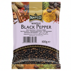 Natco Whole Black Pepper by Natco Whole Spices — front view showing product label and branding, studio product photo on white background