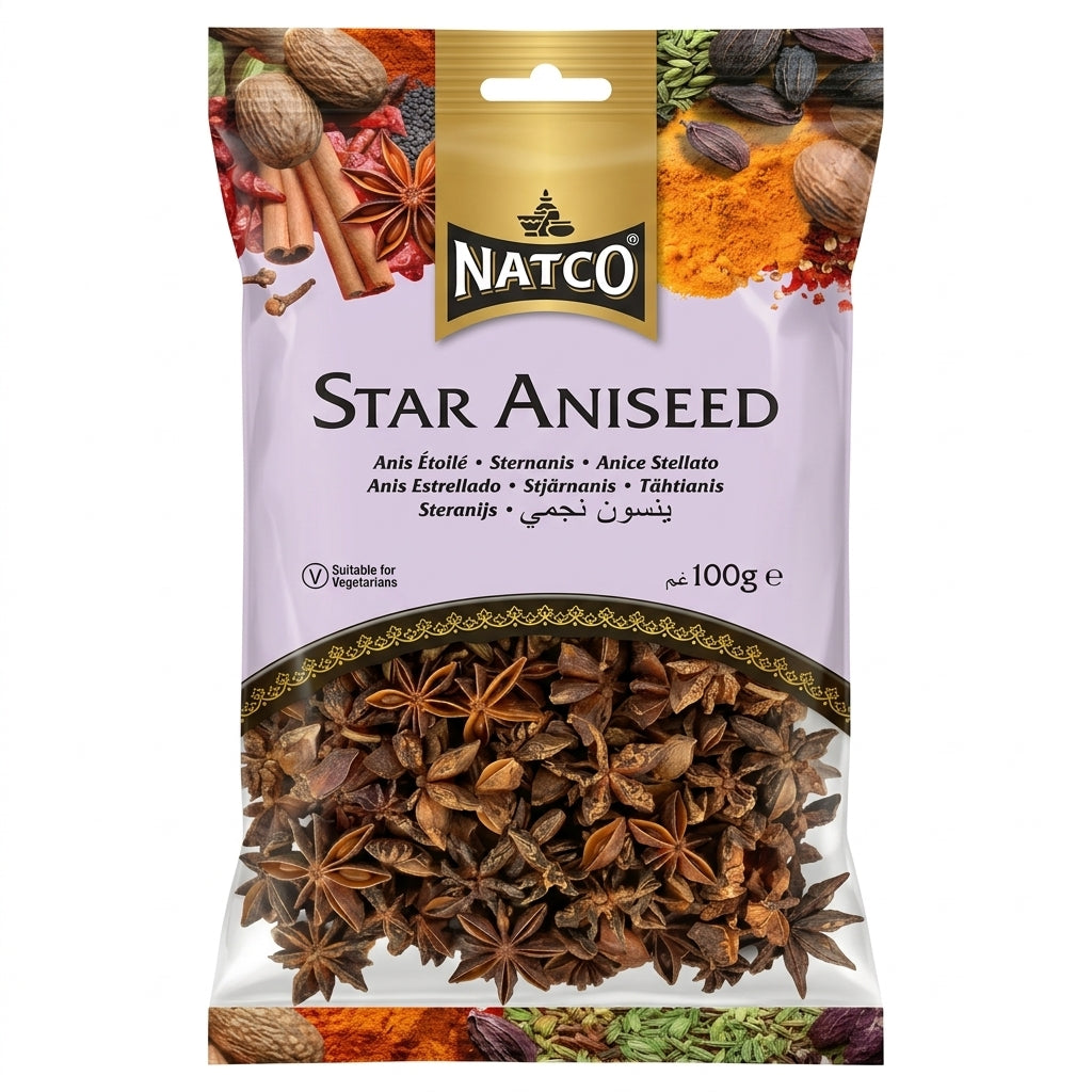Natco Star Aniseed by Natco Whole Spices — front view showing product label and branding, studio product photo on white background