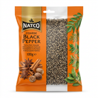 Natco Coarse Black Pepper by Natco Whole Spices — front view showing product label and branding, studio product photo on white background
