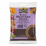 Natco Black Mustard Seeds by Natco Whole Spices — front view showing product label and branding, studio product photo on white background