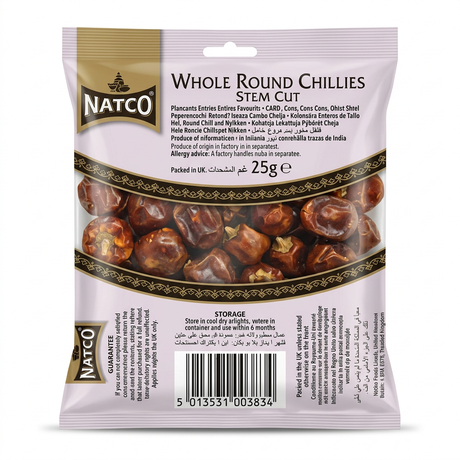 Natco Whole Round Chilli by Natco Whole Spices — front view showing product label and branding, studio product photo on white background