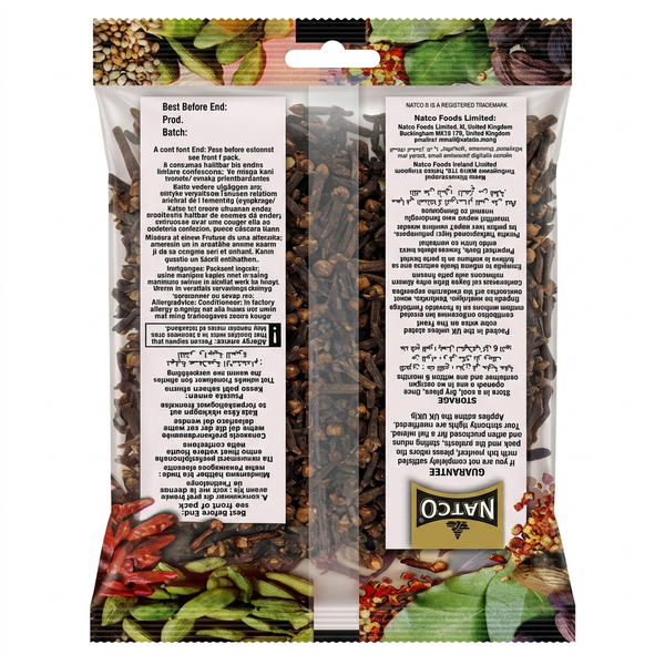 Natco Whole Cloves by Natco Whole Spices — back view showing ingredients and product details, studio product photo on white background