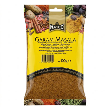 Natco Garam Masala by Natco Ground Spices — front view showing product label and branding, studio product photo on white background