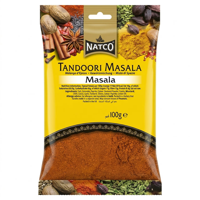 Natco Tandoori Masala by Natco Ground Spices — front view showing product label and branding, studio product photo on white background