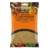 Natco Dhanya ( coriander) Powder by Natco Ground Spices — front view showing product label and branding, studio product photo on white background