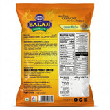 Balaji Ratlami Sev by Balaji Indian Snacks — back view showing ingredients and product details, studio product photo on white background