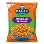 Balaji Masala Sev Mamra by Balaji Indian Snacks — front view showing product label and branding, studio product photo on white background