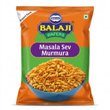 Balaji Masala Sev Mamra by Balaji Indian Snacks — front view showing product label and branding, studio product photo on white background