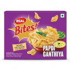 Real Papdi Gathiya by Real Indian Snacks — front view showing product label and branding, studio product photo on white background