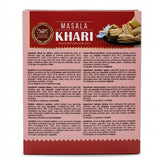 Heera Masala Khari by Heera Biscuits & Bakery — back view showing ingredients and product details, studio product photo on white background