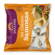 Shazans Frozen Chicken Samosas by Shazans Frozen — front view showing product label and branding, studio product photo on white background