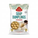 Zulekha Frozen Chicken Soup Dumplings by Zulekha Frozen — front view showing product label and branding, studio product photo on white background