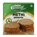 Bombay Chatkaz Methi Bhakhri by Bombay Chatkaz Indian Snacks — front view showing product label and branding, studio product photo on white background