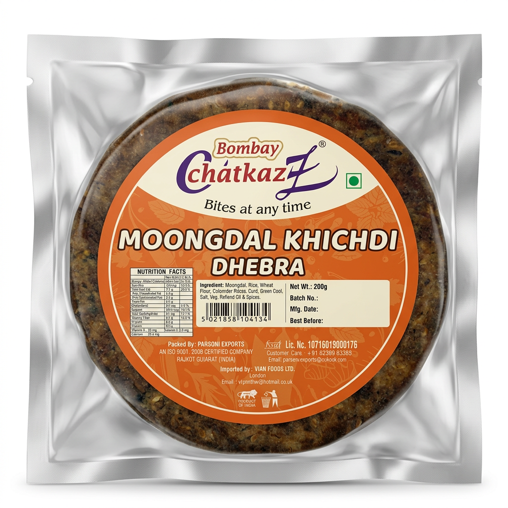 Bombay Chatkaz Manpasand Mukhwas by Bombay Chatkaz Mukhwas — back view showing ingredients and product details, studio product photo on white background