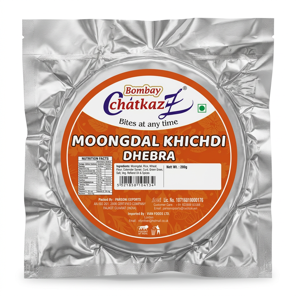 Bombay Chatkaz Manpasand Mukhwas by Bombay Chatkaz Mukhwas — back view showing ingredients and product details, studio product photo on white background